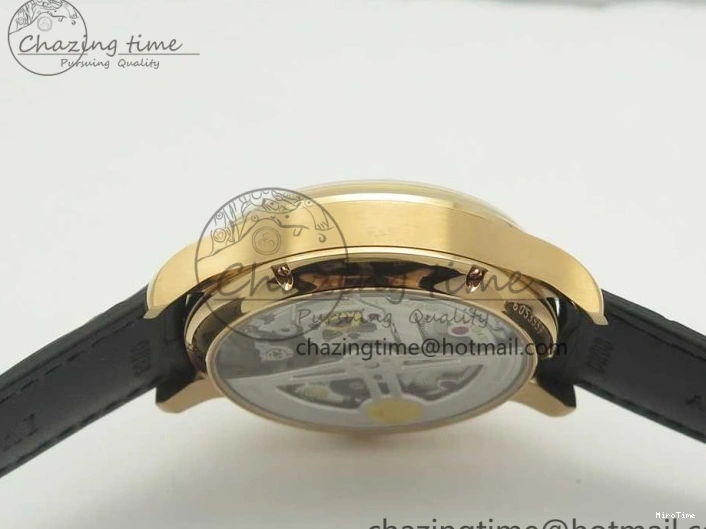 MIROTIME 0422 Thermal Portuguese Real PR Real Annual Calendar IW503501 RG ZF 1:1 Best Edition White Dial on Black Leather Strap A 7150